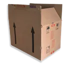 Caixa de papelão usada